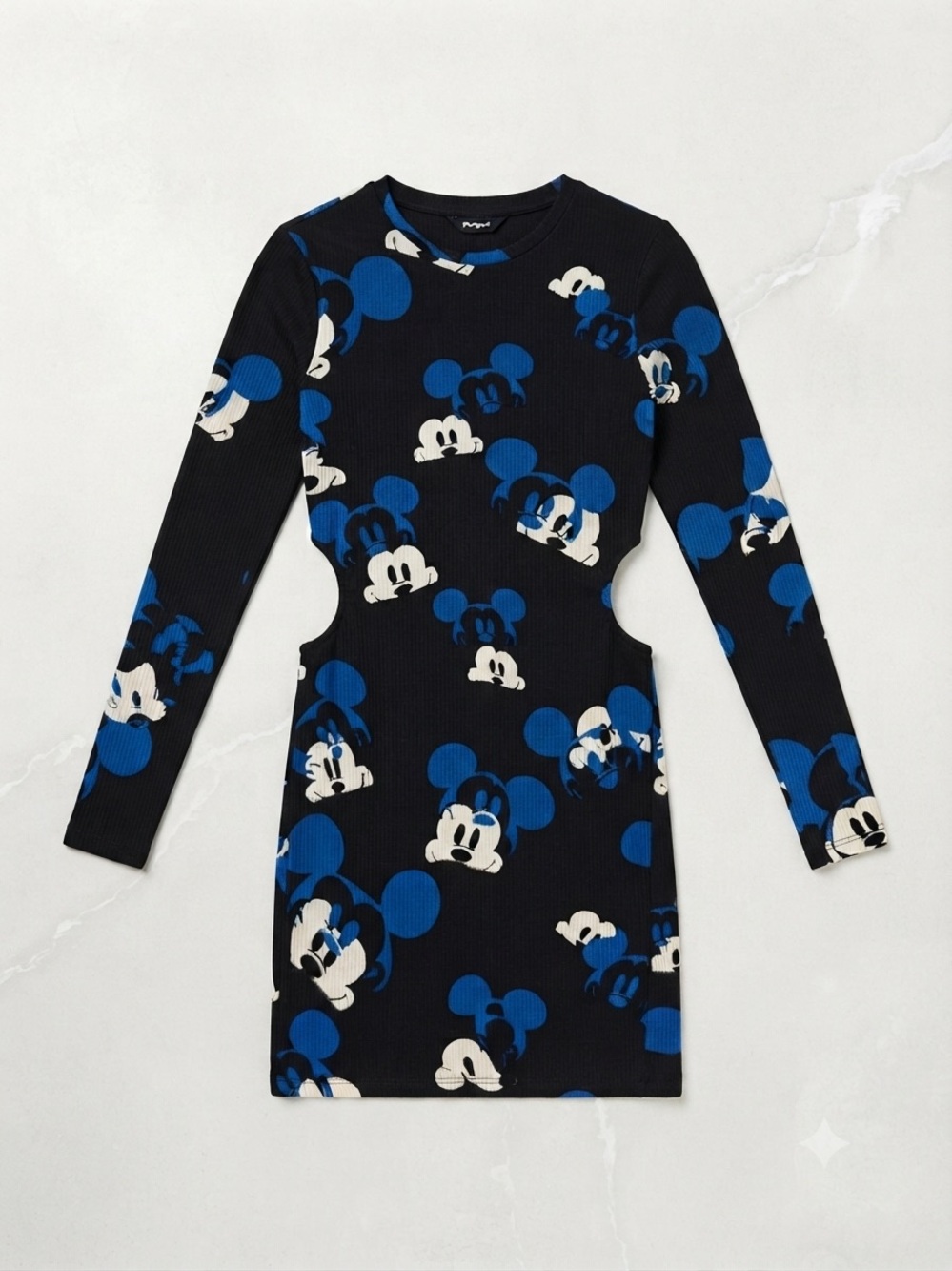 Desigual Short Disney's Mickey Mouse Dress, a slim-fit ribbed mini dress